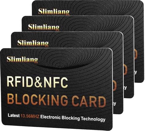 4 Pack RFID Blocking Card, Smart Slim Design Perfectly fits in 